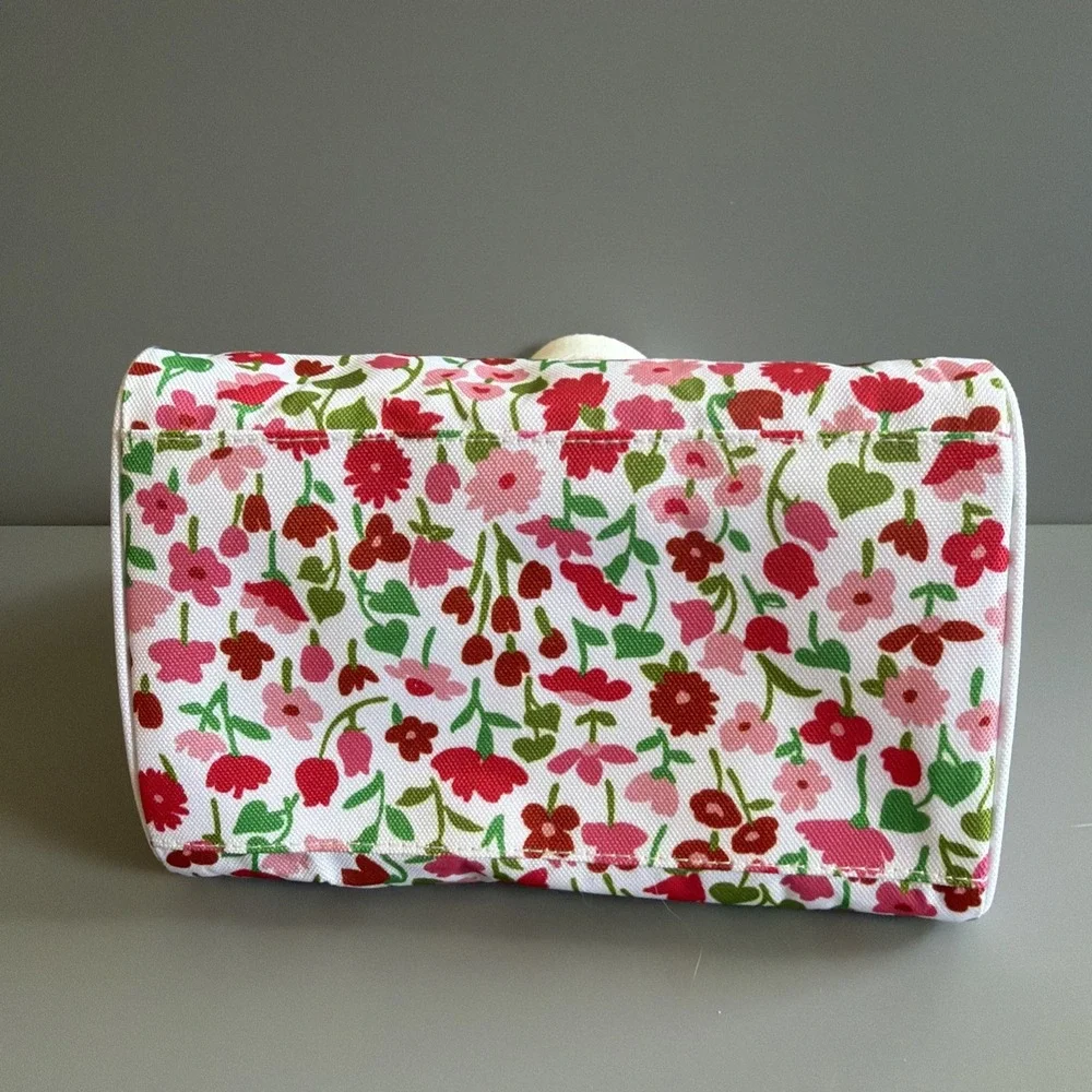 Kate Spade Floral Insulated Lunch Bag- Pink/Red Green New with Tags